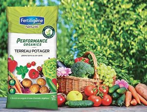 Terreau Potager Fertiligène Performance Organics - 35 L, Nourrit 3 Mois, Pour Légumes Et Fruits, Fabriqué En France
